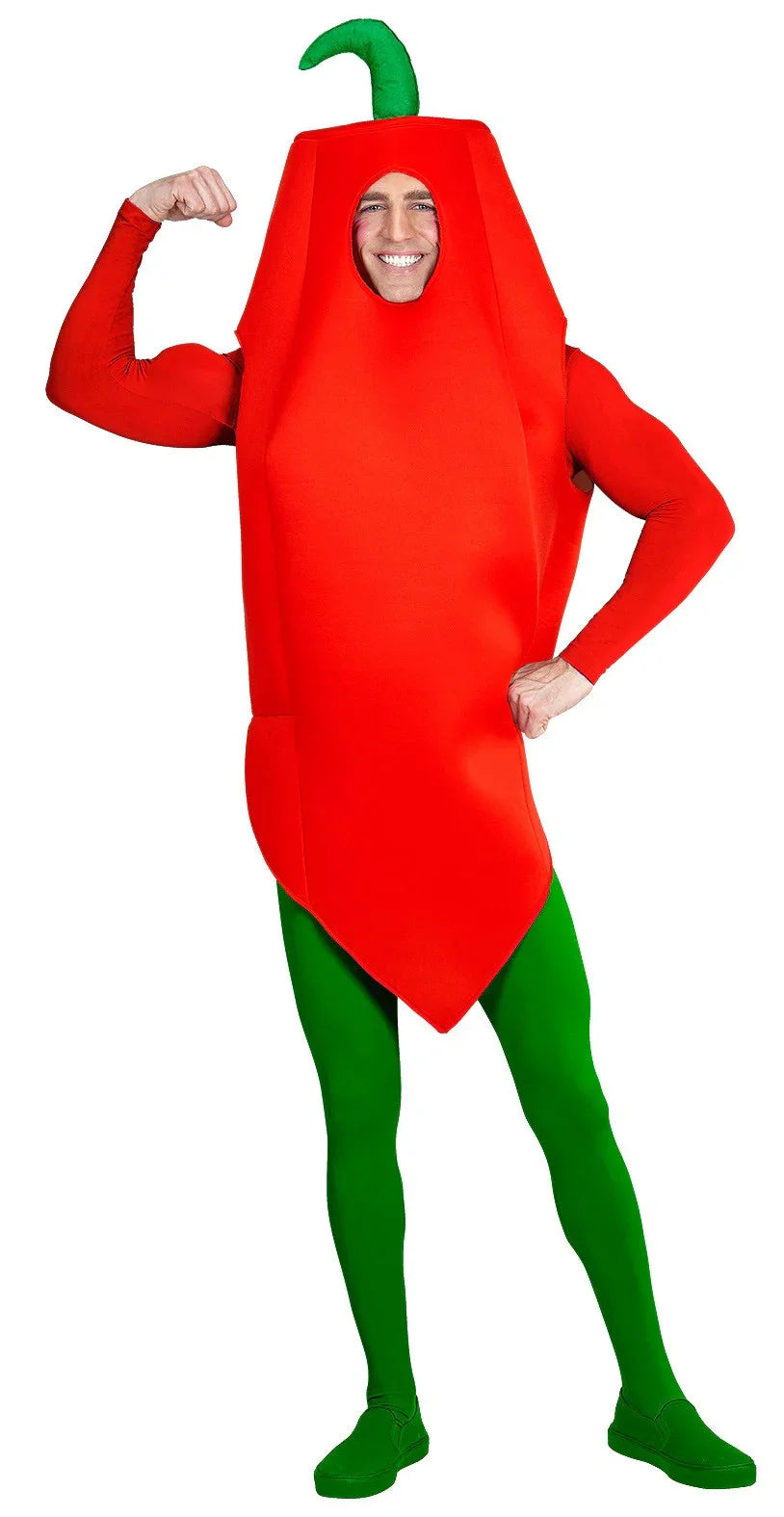 Disfraz de Pimiento Picante para Adulto Comida, Bebida y Fruta Widmann